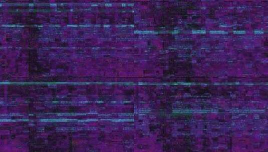噪点赛博朋克背景信号光线闪动蓝色紫色光线高清在线视频素材下载