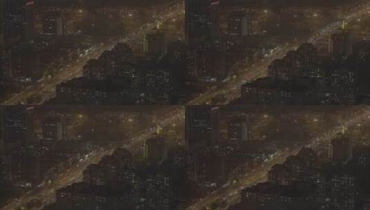 北京夜景高处延时高清在线视频素材下载