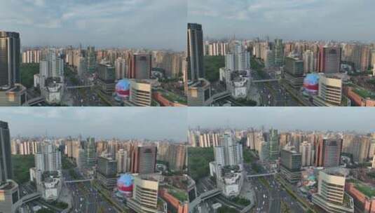 上海徐汇区航拍高清在线视频素材下载