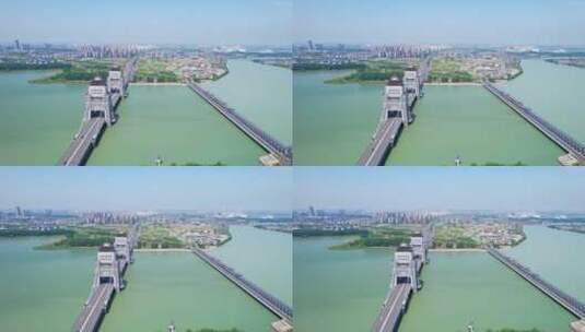 扬州万福大桥高清在线视频素材下载