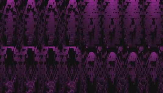 裸眼3D紫色 方块 魔方高清在线视频素材下载