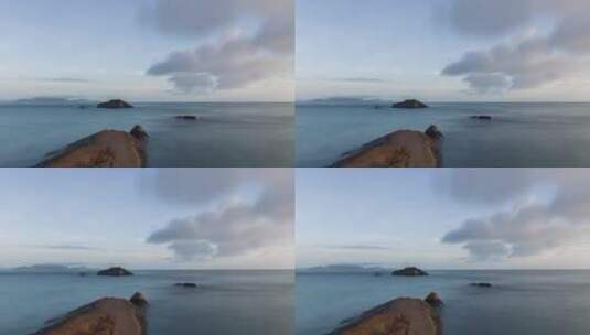 东福山礁石高清在线视频素材下载