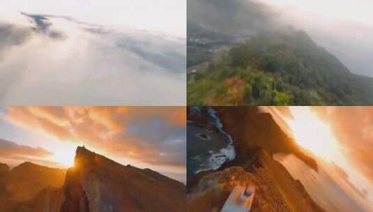 蓝天白云，与天堂如此的靠近享受大自然的美高清在线视频素材下载