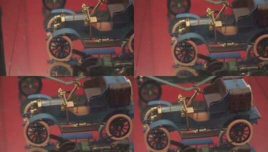 蒸汽汽车模型玩具老爷车老汽车高清在线视频素材下载