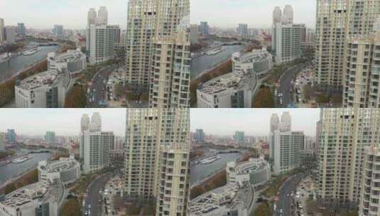 天津城市航拍地标高清在线视频素材下载