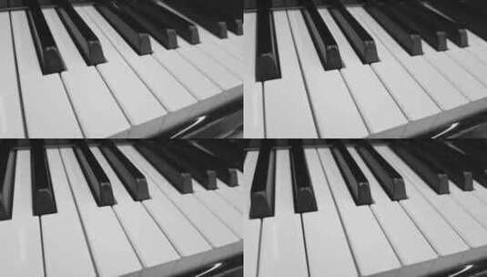 黑白钢琴块高清在线视频素材下载