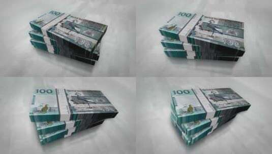 冈比亚达拉西斯钞票堆包高清在线视频素材下载