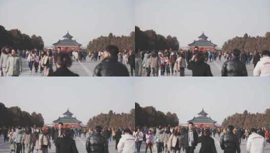2024.3.2北京天坛公园旅行打卡拍照高清在线视频素材下载