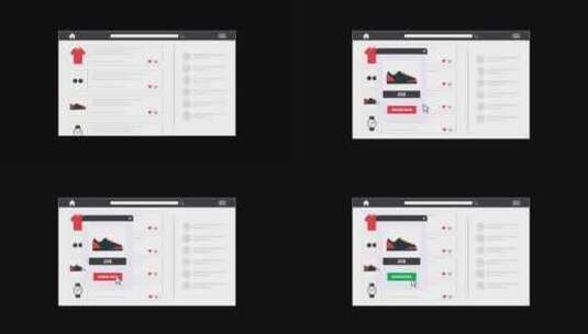 4K网购动画-透明高清在线视频素材下载