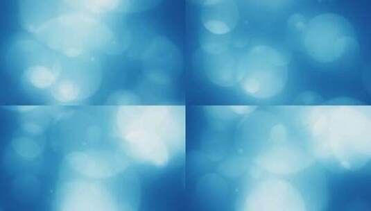 蓝色朦胧光斑粒子背景高清在线视频素材下载