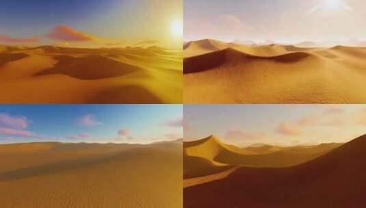 沙丘 探险荒漠 太阳高清在线视频素材下载