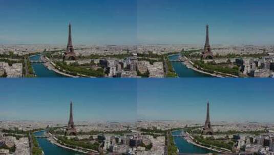 巴黎的城市景观高清在线视频素材下载