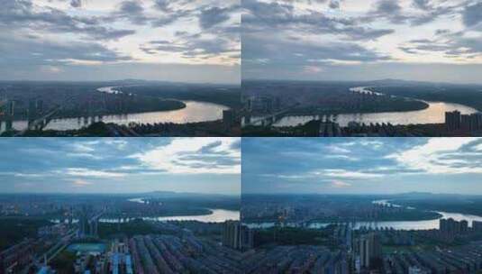 5K航拍衡阳市衡南县县城全貌7高清在线视频素材下载