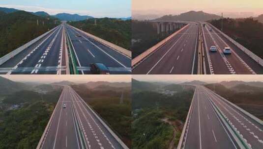 高速公路 高速 航拍高速高清在线视频素材下载