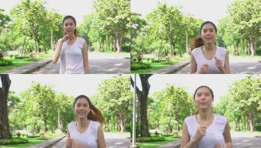 女人跑步高清在线视频素材下载