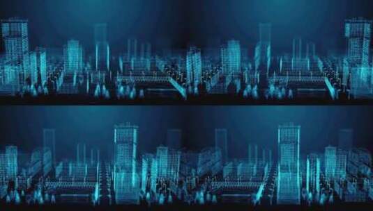 科技感城市、数字城市高清在线视频素材下载