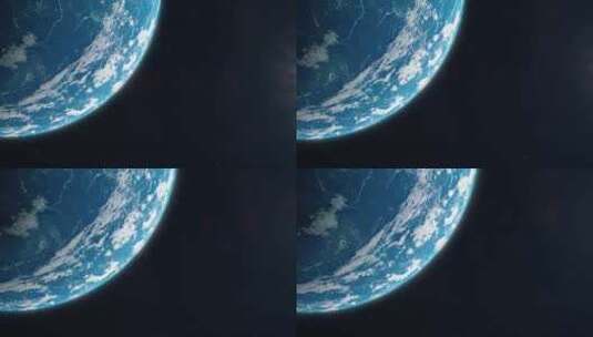 地球自转模拟高清在线视频素材下载