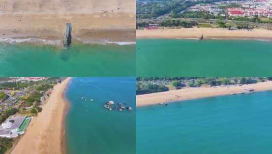 东海大海海边海水海浪沙滩海滩航拍风景唯美高清在线视频素材下载