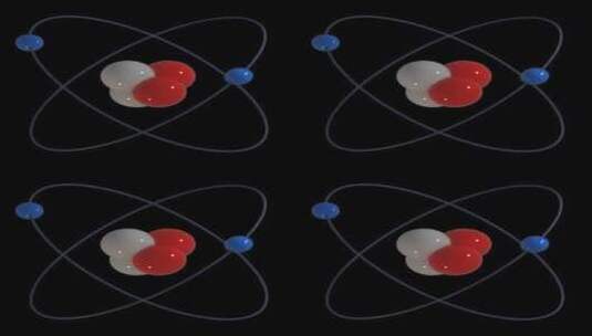 原子模型包高清在线视频素材下载
