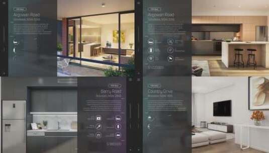 简洁房地产展示新家别墅公寓AE模板高清AE视频素材下载