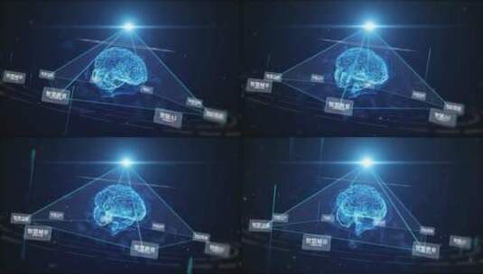 未来智能AI大脑展示AE模板高清AE视频素材下载