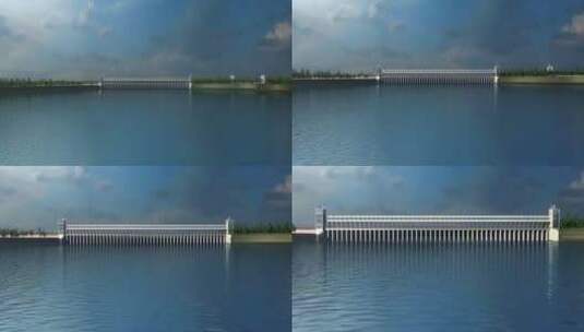 三峡大坝水利工程三维动画高清在线视频素材下载