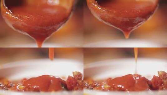 熬番茄酱番茄沙司高清在线视频素材下载