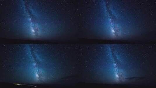 星系夜间的时移高清在线视频素材下载
