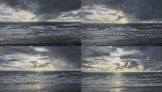海边的雨天延时高清在线视频素材下载