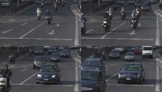 街道上的交通高清在线视频素材下载