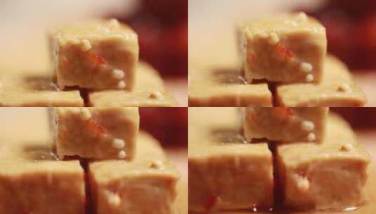 酱豆腐臭豆腐各种腐乳高清在线视频素材下载