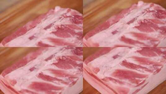 鲜肉肥肉猪肉高清在线视频素材下载