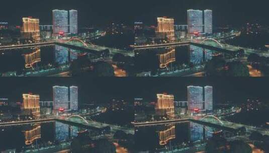 广丰大桥夜景高清在线视频素材下载
