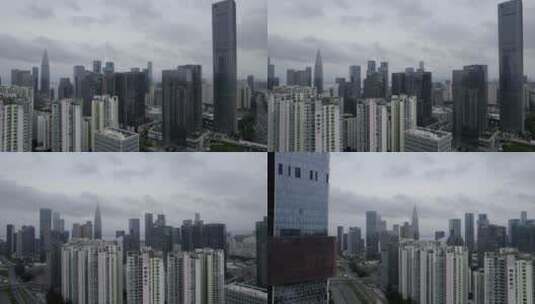 2022深圳南山华润总部 CBD华润大厦高清在线视频素材下载