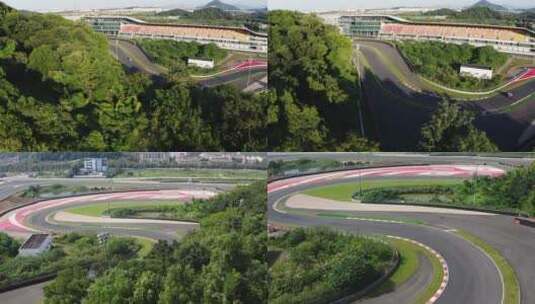 浙江国际赛车场4K航拍素材高清在线视频素材下载