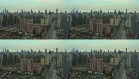 上海高楼林立城市航拍高清在线视频素材下载