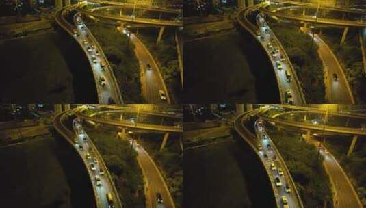 天津航拍中石油桥高清在线视频素材下载