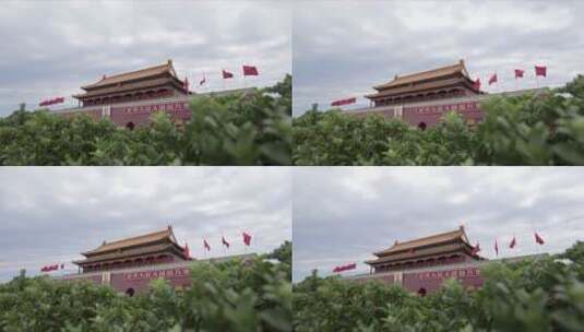 天安门城楼延时摄影高清在线视频素材下载
