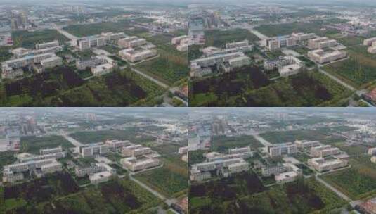 陕西省西安市西安石油大学航拍高清在线视频素材下载