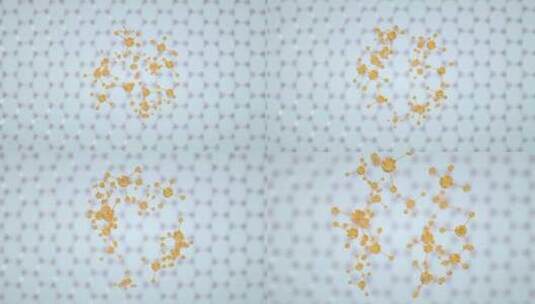 玻尿酸分子活化细胞消除皮肤皱纹C4D动画高清在线视频素材下载