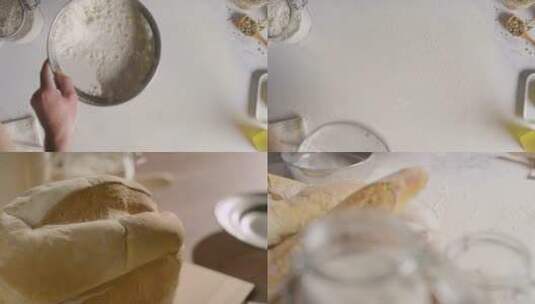 蛋糕甜品吐司制作高清在线视频素材下载