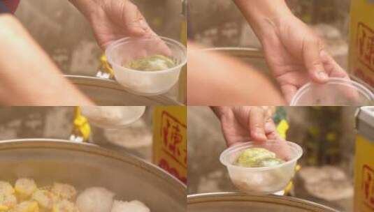 广东小吃蒸笼烧麦素材高清在线视频素材下载