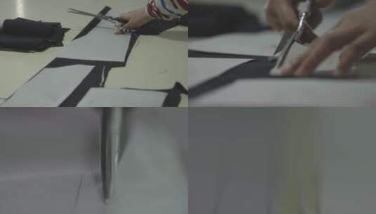 服装加工 剪裁2高清在线视频素材下载