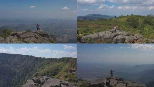 登山爱好者高清在线视频素材下载