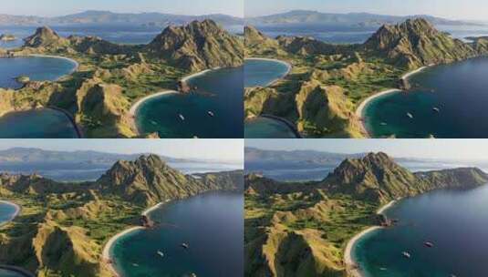 美丽的岛屿全景高清在线视频素材下载