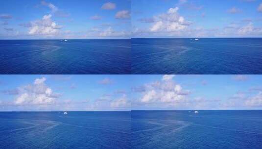 蔚蓝色的大海高清在线视频素材下载