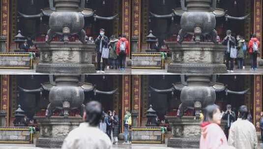 上天竺法喜讲寺实拍素材高清在线视频素材下载