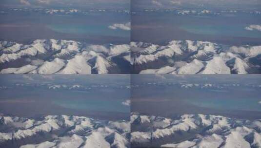 高原雪山云雾缭绕高清在线视频素材下载