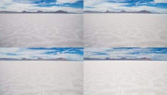 盐碱地沙漠的延时摄像高清在线视频素材下载