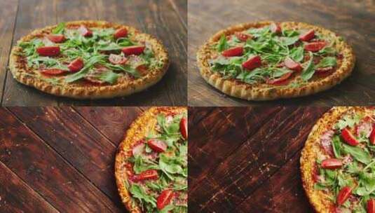 披萨成品展示高清在线视频素材下载